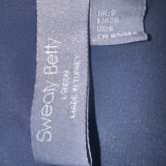 Sweaty Betty Womens Navy Blue Sleeveless Maxi Dress Sz 6 - Picture 6 of 10